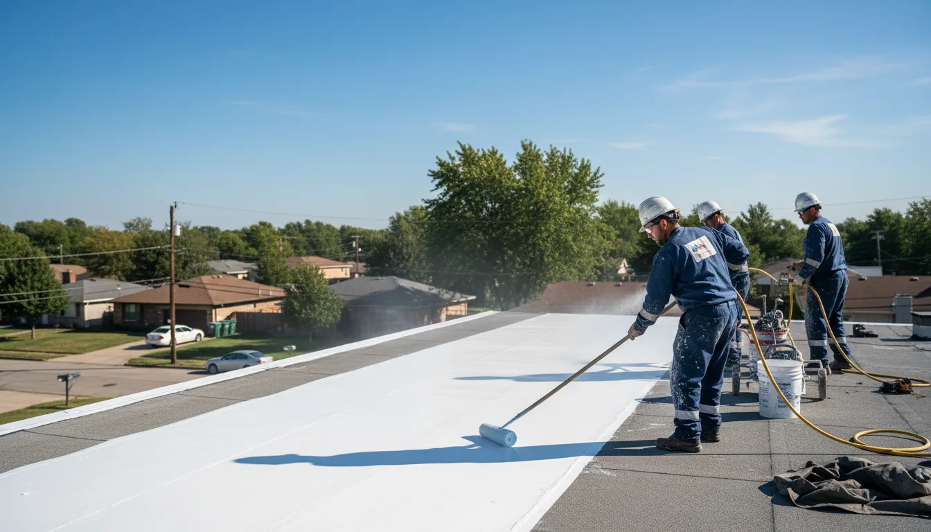 Commercial roof coating in Kansas City, MO near me